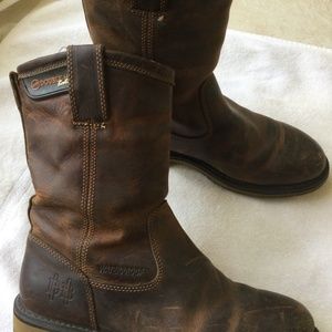 Double H all leather brown men’s boots, sz. 91/2 double E